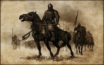 Wallpaper Knights Horses Mountampblade Artwork Medieval