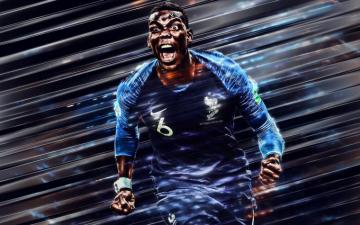 Wallpaper Paul Pogba 4k France National Football Team