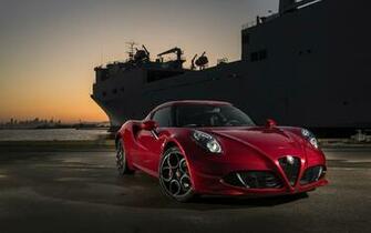 Alfa Romeo 4c Red Wallpaper HD Car