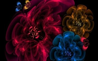 HD Fractal Flowers Wallpaper