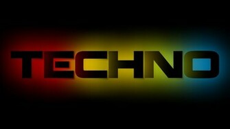 Text Techno Wallpaper