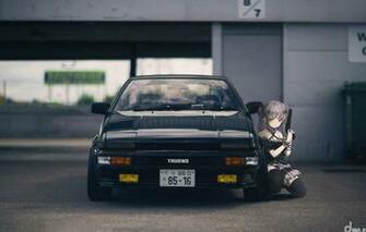 Wallpaper Car Machine Gun Weapons Anime Art Black