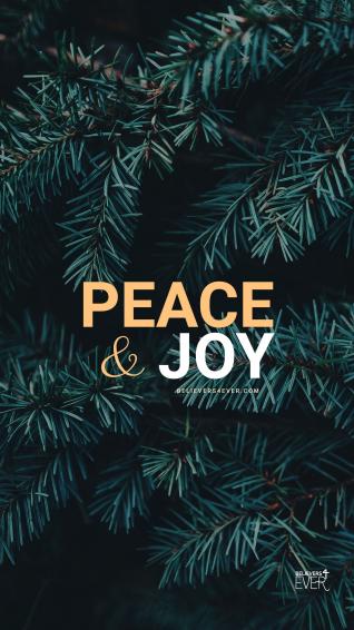 Peace And Joy Believers4ever Wallpaper iPhone Christmas