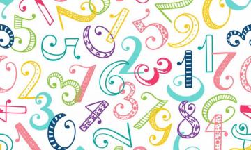 Abstract Number Wallpaper Top Background