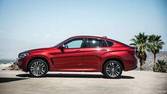 Bmw X6 M50d Flamenco Red Side HD Wallpaper