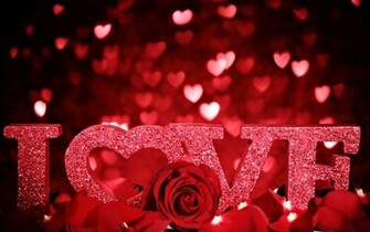 Love Hearts And Red Roses Widescreen Wallpaper Wide Net