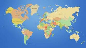 World Map With Countries UHD 4k Wallpaper