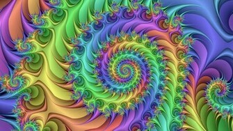 Wallpaper Tripy Trippy Fractal