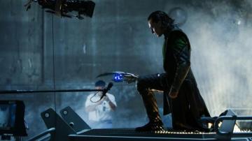 Loki Tom Hiddleston The Avengers Movie Set Photos Sceptres