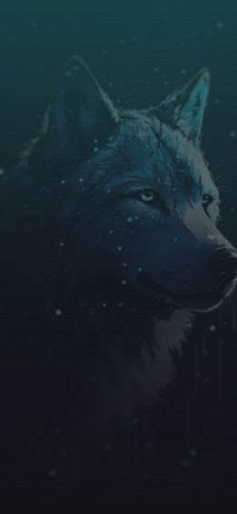 Wolf Black Art Wallpaper Aesthetic For iPhone