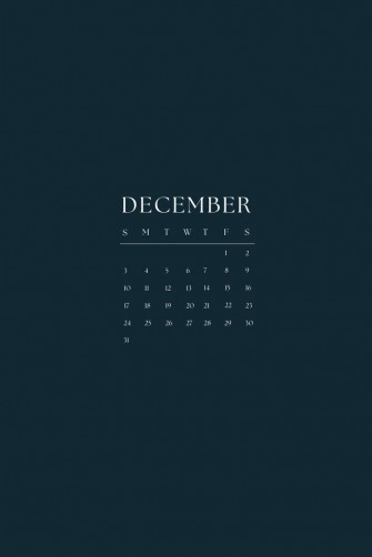 December Calendar Background