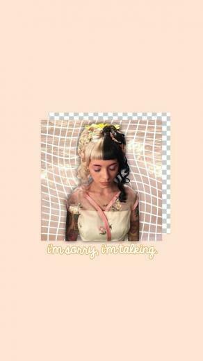 Melanie Martinez I M Sorry Talking Peach Aesthetic Wallpaper