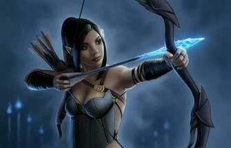 With Bow And Arrow Wallpaper