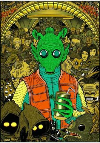 Super Punch Greedo Poster And Wallpaper