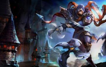 Wallpaper Tape Castle Armor Tower Swords Assassin League Of