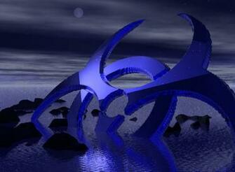 Blue Biohazard Wallpaper By Swade9wade