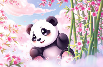Cute Anime Panda Wallpaper