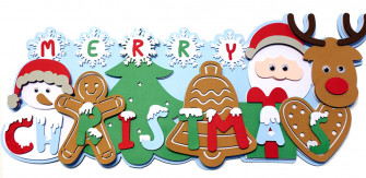 Huge Merry Christmas Layered Svg Wall Art Craft With Sarah