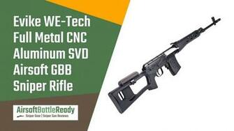 Evike We Tech Svd Airsoft Gas Blowback Sniper Rifle Re