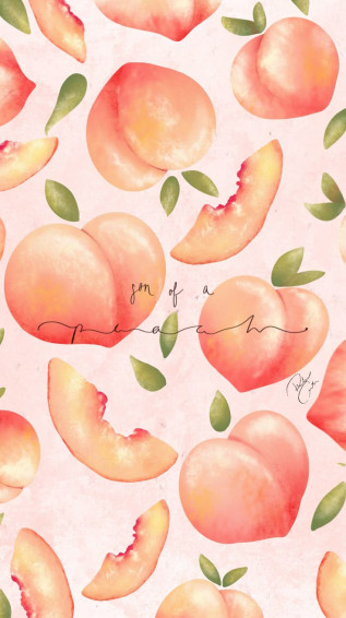 Peach Phone Background Wallpaper