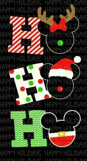 Mickey Ho Mouse Christmas Cute Wallpaper