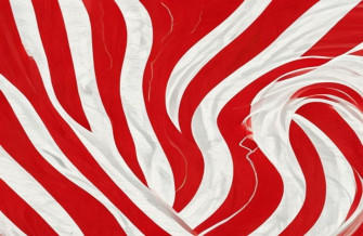 Red And White Striped Wallpaper