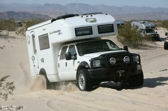 Ford F Xv Lt Offroad Truck Camper Wallpaper Background