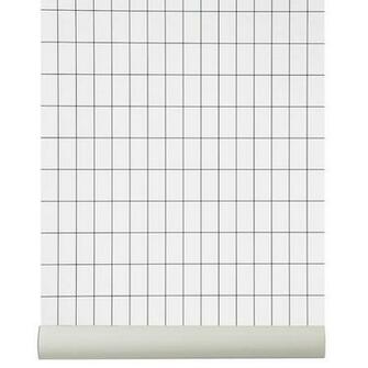 Grid Wallpaper Black White Ferm Living Photo