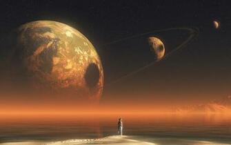 Space Alien Wallpaper