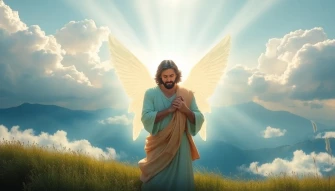 Angeles And Jesus Wallpaper