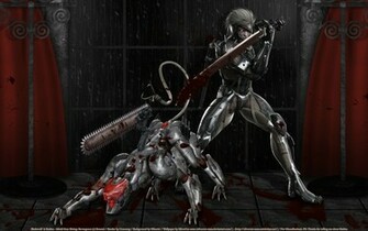 Gear Rising Revengence Game Raiden Bladewolf Wallpaper Background