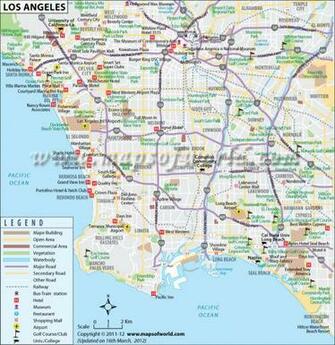 Downtown Los Angeles Tourist Map