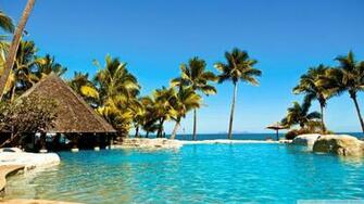 Beach Resort Wallpaper