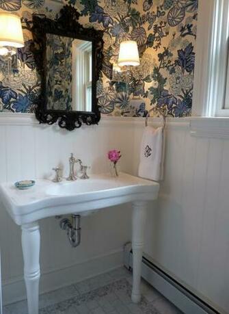 Wallpaper In Powder Rooms Interior Designer Charlotte