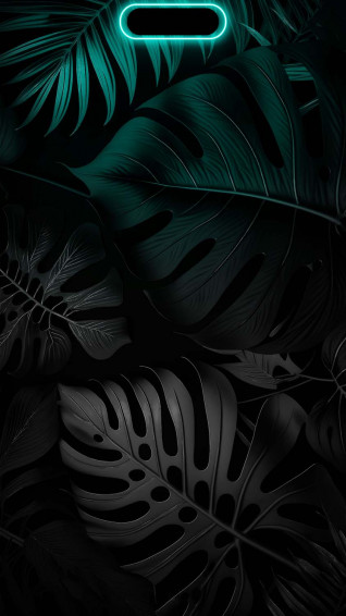 iPhone Pro Max Dynamic Island Foliage Wallpaper
