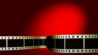 Filmstrip Lower Thirds Red Background Stock Video HD
