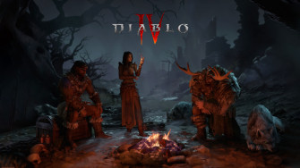 Diablo Iv Wallpaper With Game S Logo Top Of It