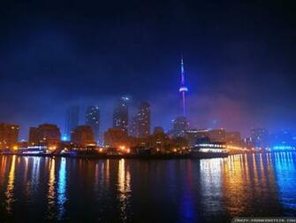 Toronto Night Skyline Wallpaper