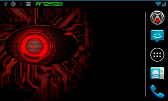 Android Software Fr Black Droid Eye Live Wallpaper
