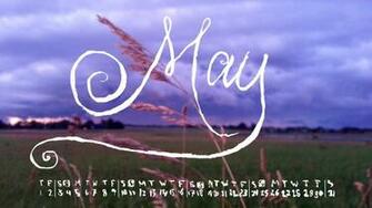 High Resolution Desktop Wallpaper May With Calendar