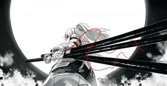 Anime Girl Samurai Sword Katana Night Moon