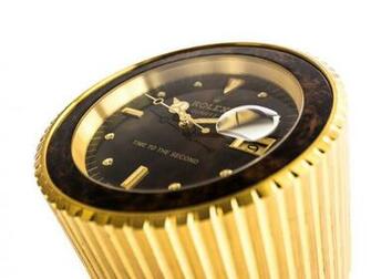 Savings Rolex Time To The Second 12cm Desktop Clock