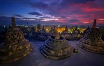Wallpaper Indonesia Borobudur Stupa Buddhist Temple Image For