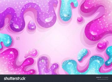 Glitter Slime Dripping On Pink Background Glossy Texture With