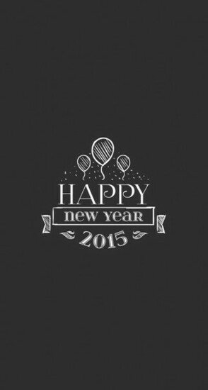 Happy New Year Balloons Insignia iPhone Plus HD Wallpaper