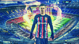 Welcome To Fc Barcelona Robert Lewandowski Bar A News