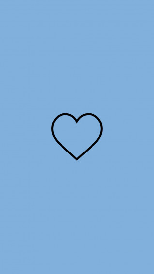 Black And Blue Heart Wallpaper