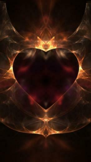 Burnin Heart Mobile Phone Wallpaper HD Image