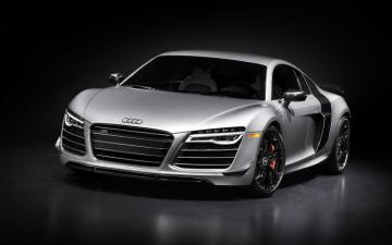 Wallpaper Audi R8 Silver Front Goodfon
