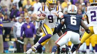 Burrow S Yards Helps No Lsu Down Auburn